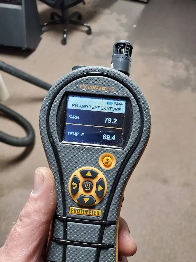 Moisture meter humidity assessment for Fire & Smoke Damage Restoration in West Jefferson
